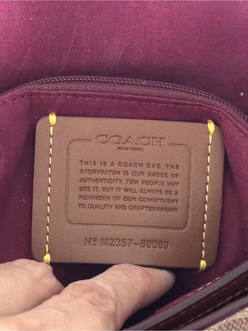 Coach Cassie Crossbody Bag 19 in Signature Canvas in Tan Rust - Picture 7 of 12